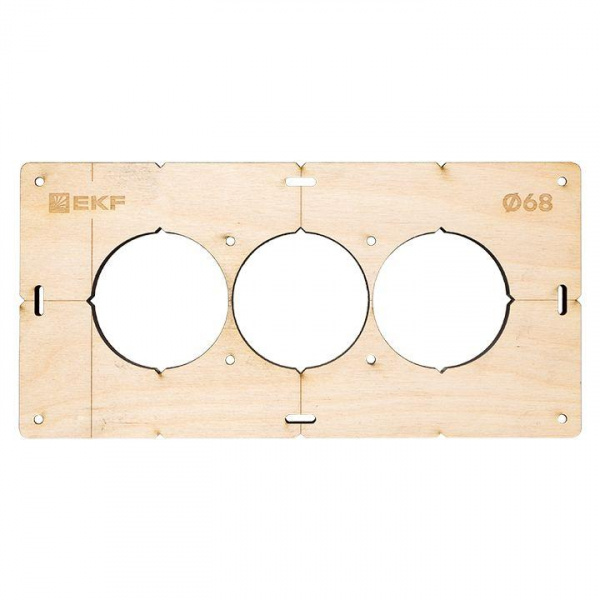 Комплект шаблонов для подрозетников d68мм Expert EKF sh-d68-k
